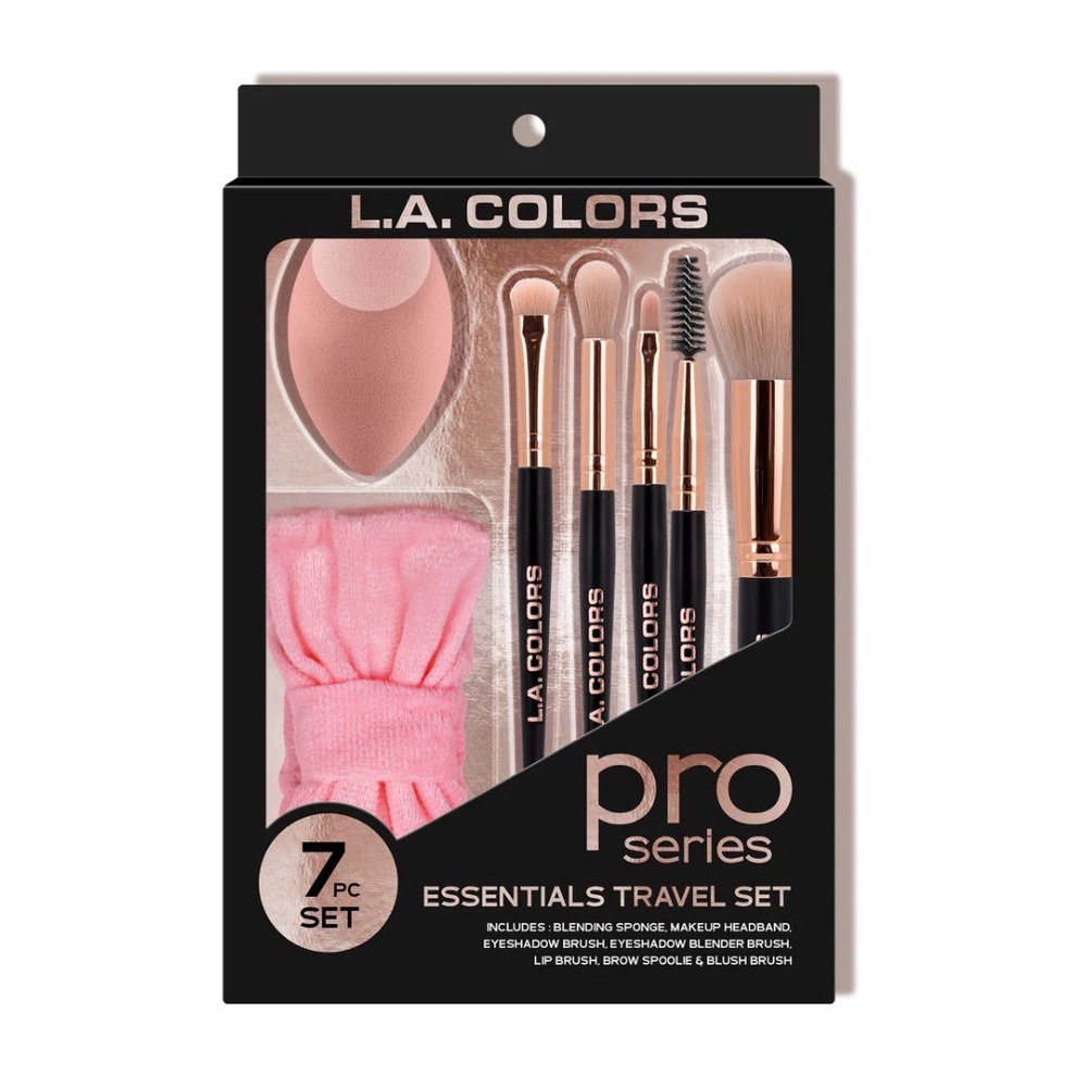 L.A. Colors Pro Series 7 Piece Essentials Travel Set